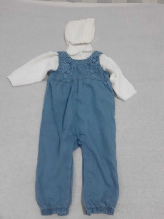 Spodenki dziewczęce plus sweterek i czapeczka