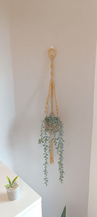 Suporte vasos macrame
