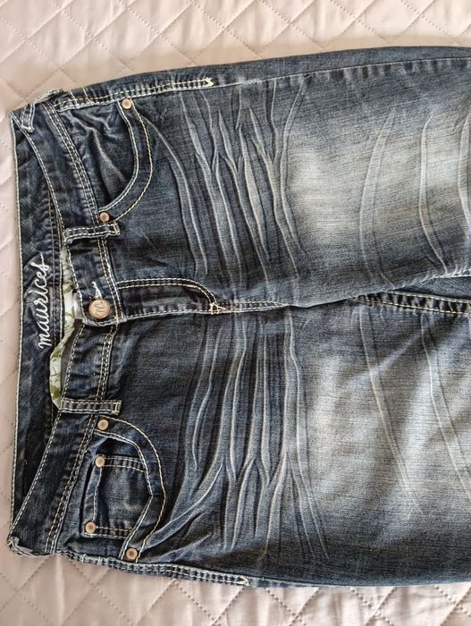 Spodnie damskie jeansy dżinsy dzwony maurices