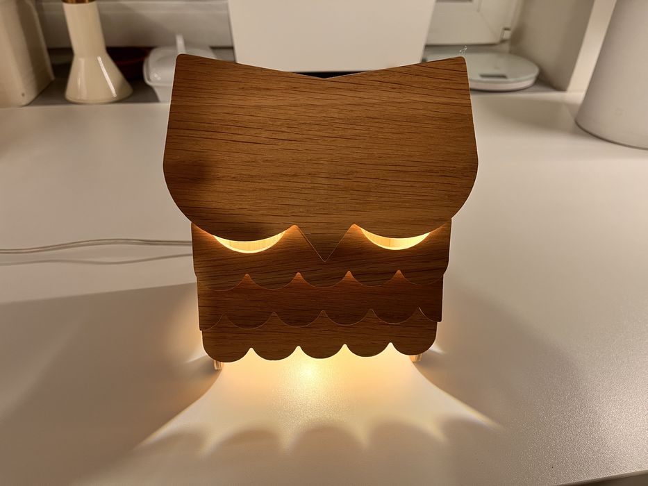 Vox lampka sowa Huhu ze sklejki