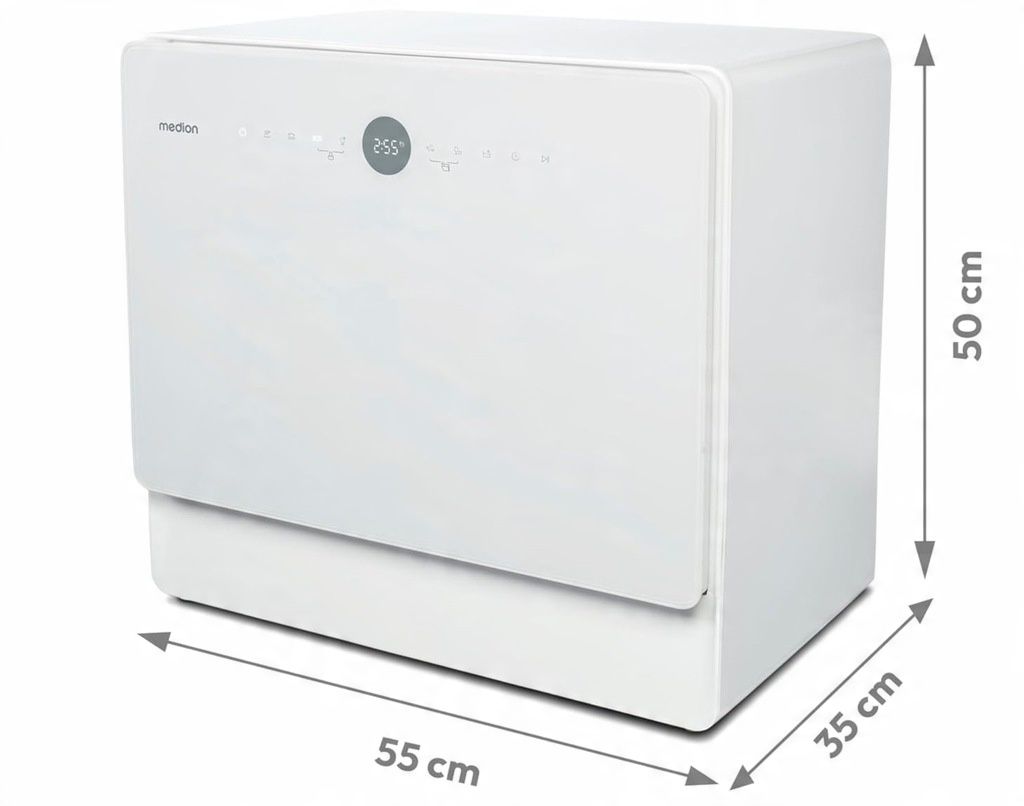 Zmywarka MEDION 6 kompletów 1380W Kompaktowa do małej kuchni
