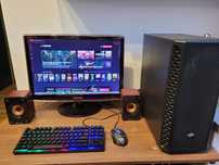 Gamingowy PC i5-3.7GHz/Monitor22"/RX560_4GB/16GB_Ram/SSD240GB+HDD1TB