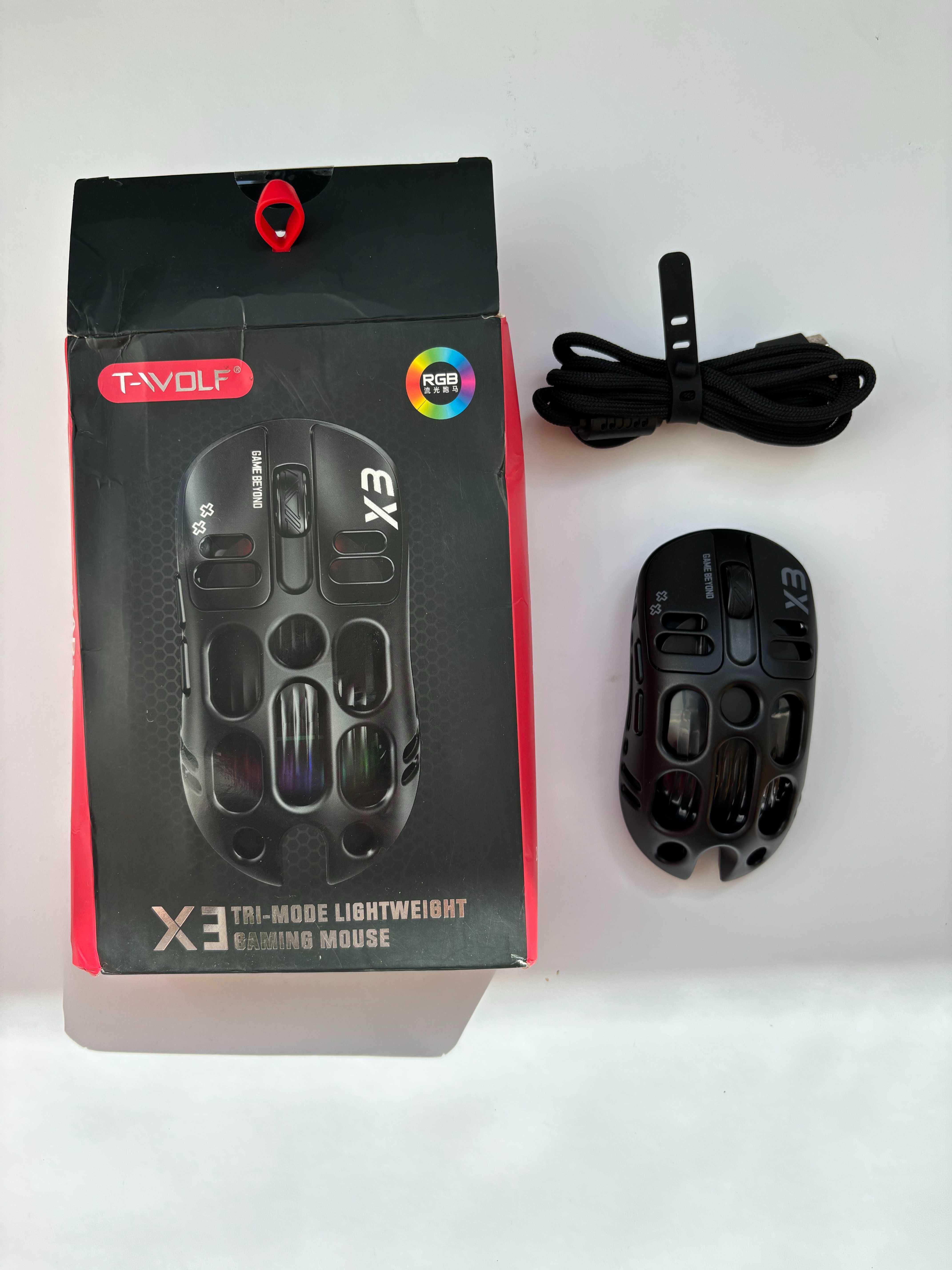 Игровая беспроводная мышь T-Wolf X3 с подсветкой