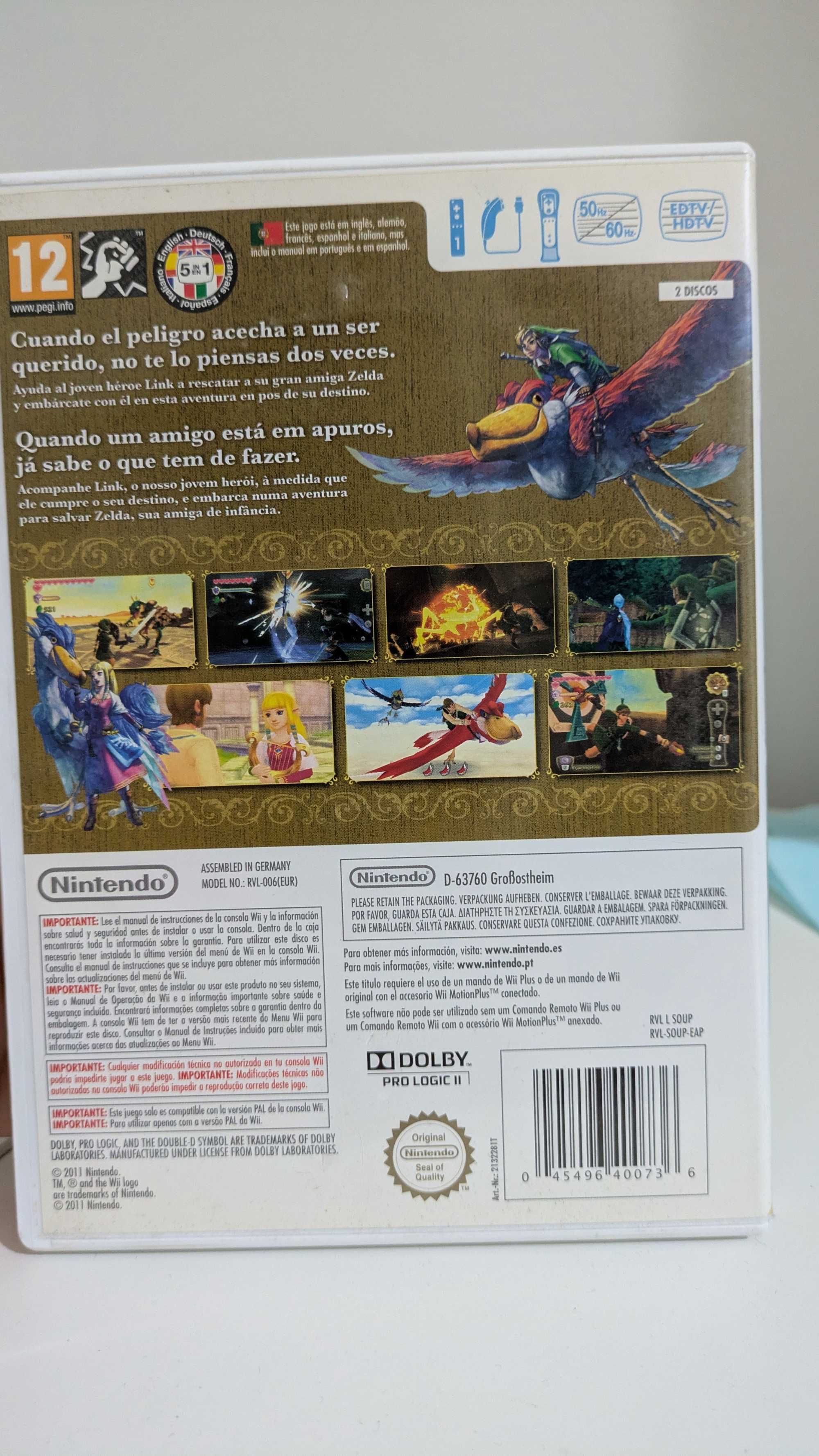 The legend of zelda Skyward swords Wii
