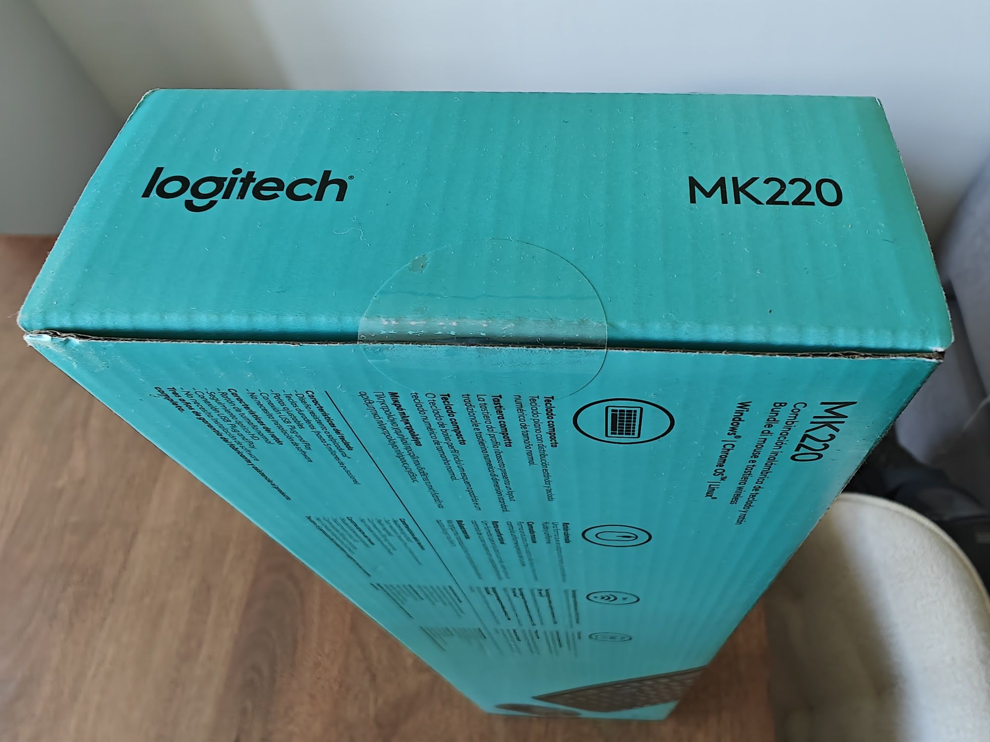 Teclado e rato Combo wireless Logitech mk220 PT