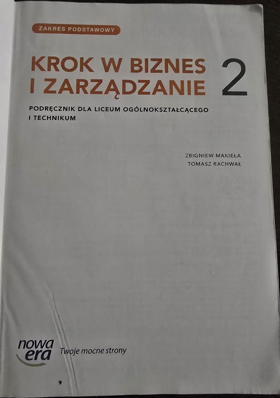 Krok w biznes I zarządzanie 2 podstawowy