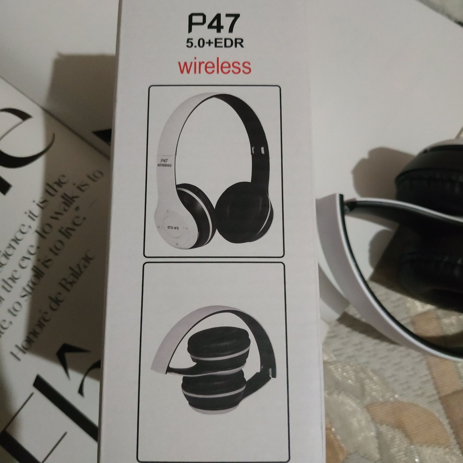 Безпровідні Bluetooth - навушники Р-47, білі