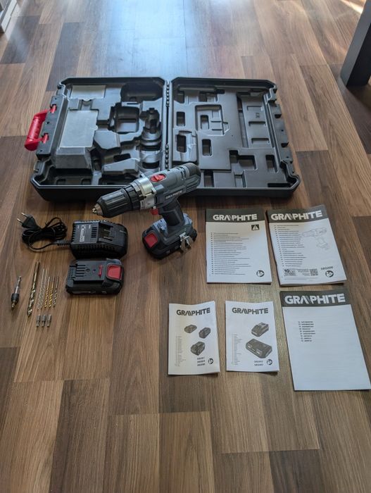 Wiertarko-wkrętarka akumulatorowa graphite56G006