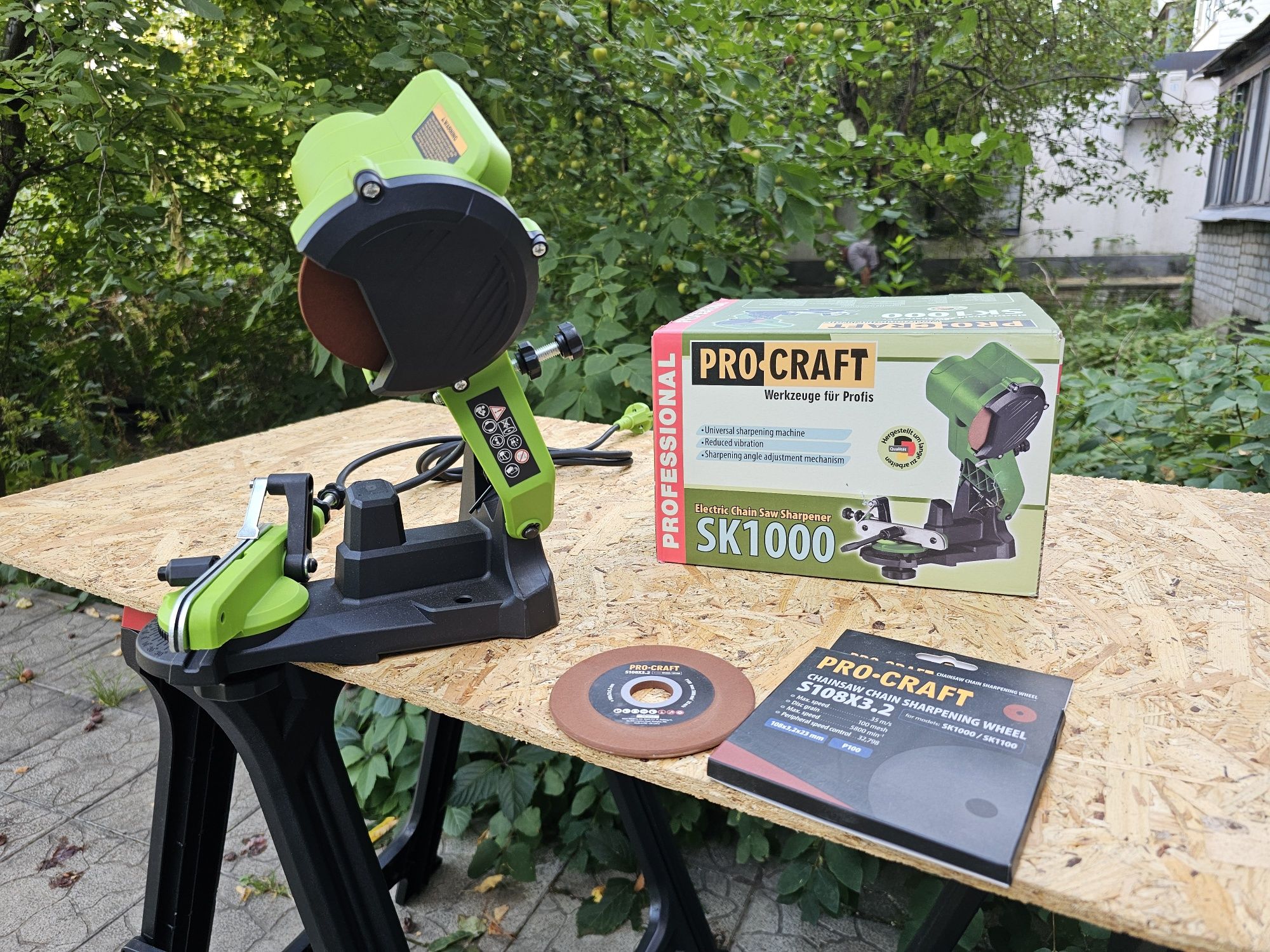 Станок для заточки Цепей +Запасной Диск ProCraft SK-1000 Гарантия 36м.