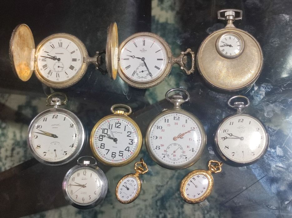 Lote de relógios de bolso