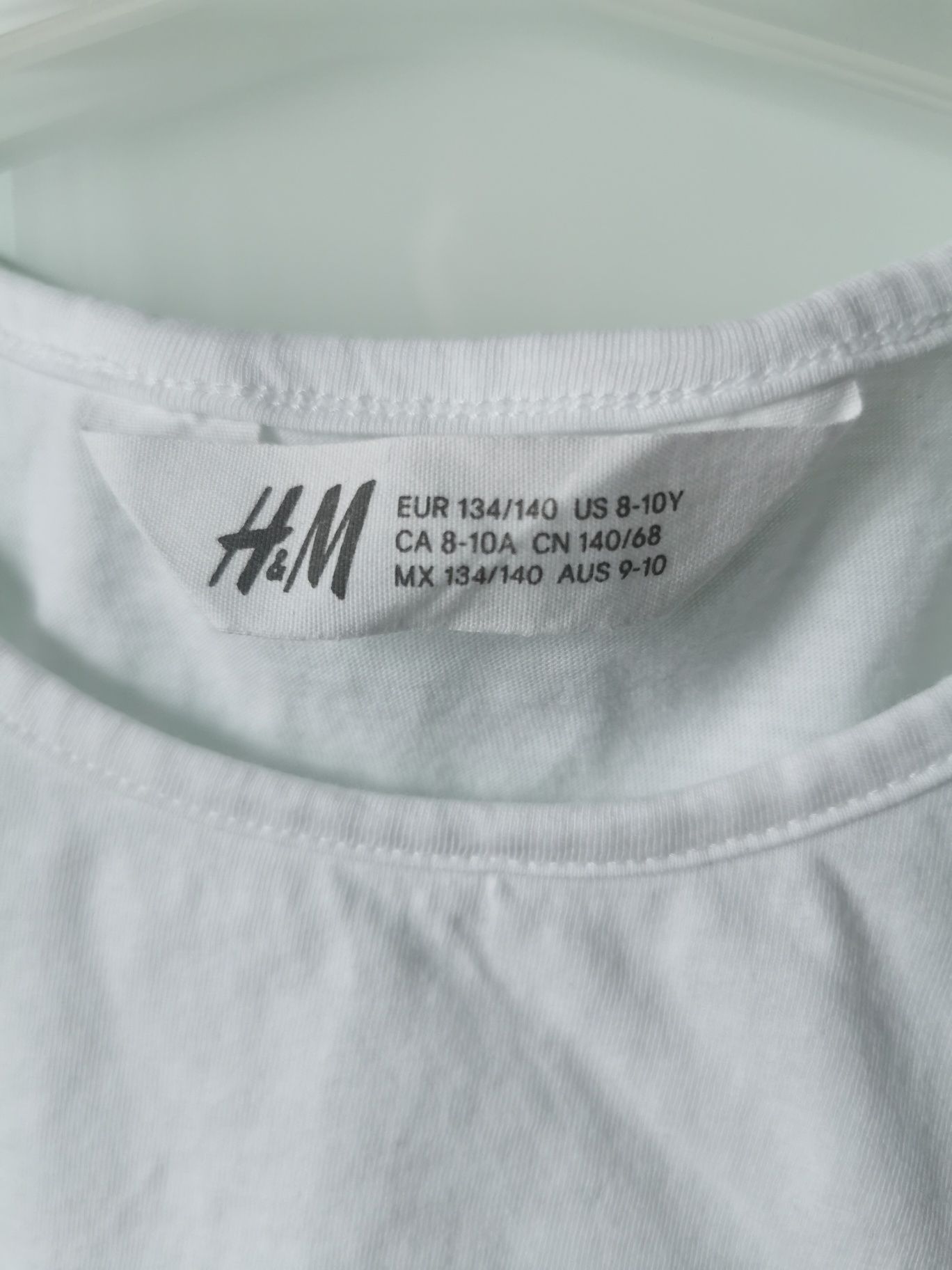 Bluzeczka dziewczęca na ramiączkach H&M rozm. 134/140