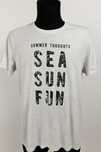 Szary T-shirt • męski • z nadrukiem • Inextenso 3XL • bawełna