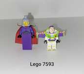 Lego 7593 Zurg (bez główki) i Buzz astral