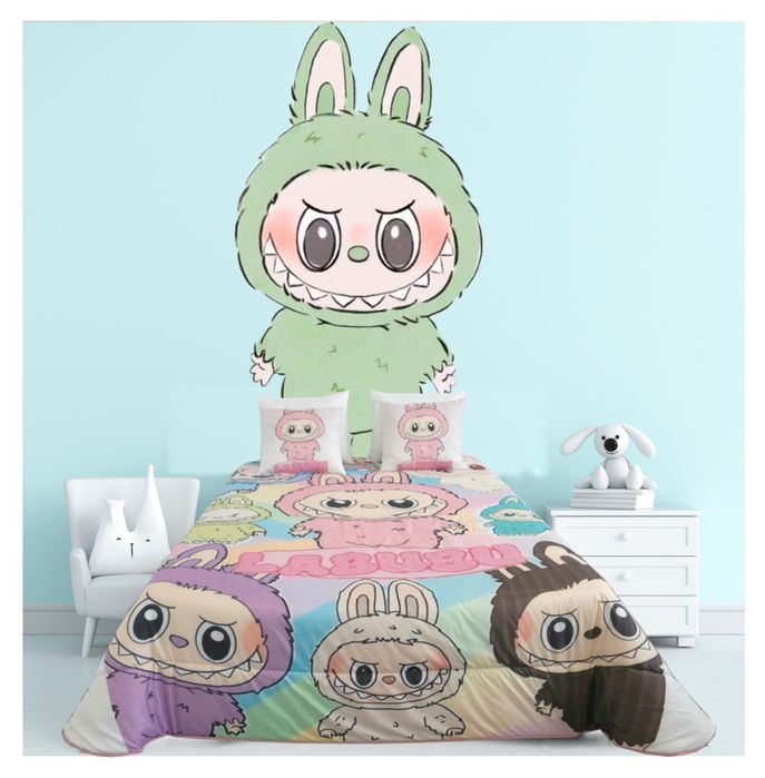 Edredon Labubu estampado digital