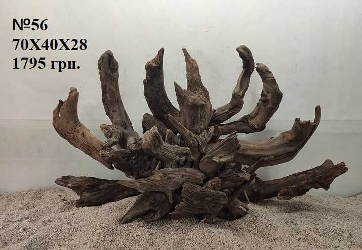 Натуральные коряги, корчі для аквариума