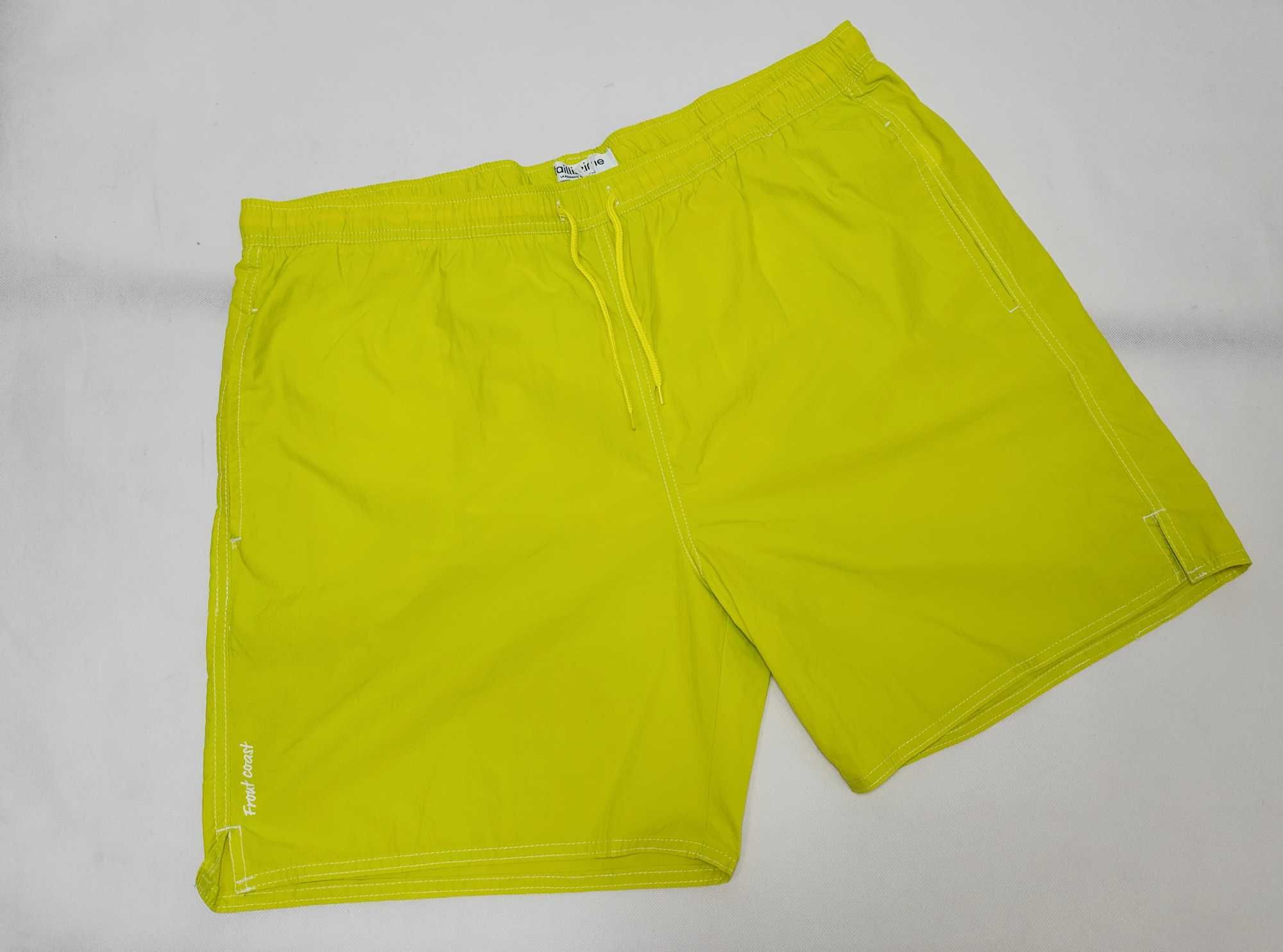 Spodenki męskie plażowe duże szorty neonowe 80/82 SKM0002 PLUS SIZE