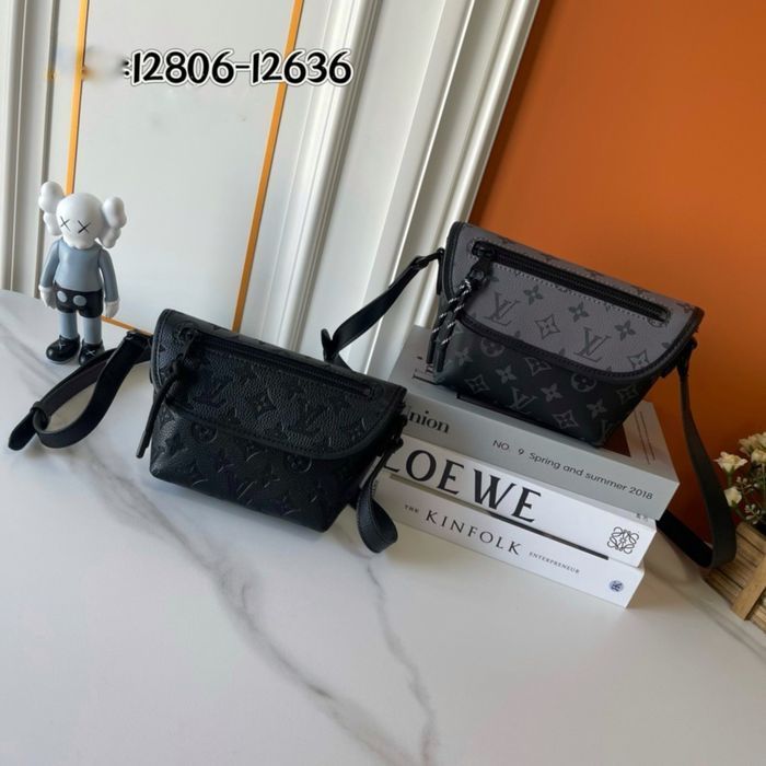 Louis Vuitton сумка мужская унисекс черная monogram оригинал кожаная