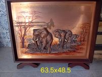 Quadro em relevo