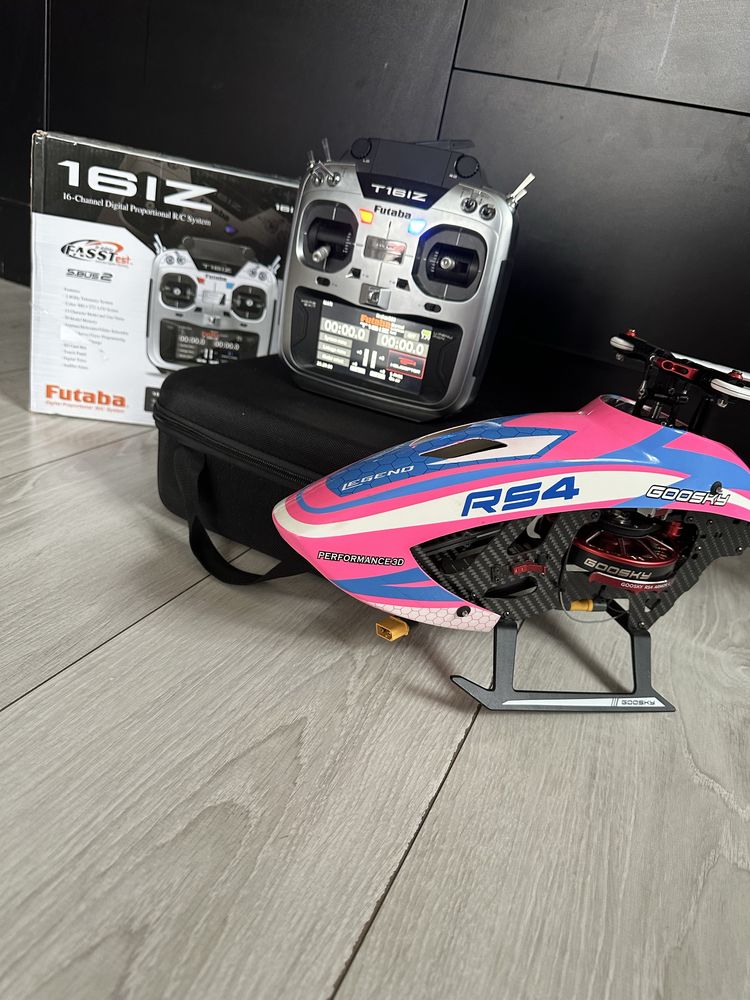 Helikopter RC Goosky RS4 Venom + Dodatki/ 4 Baterie / Bez przygód
