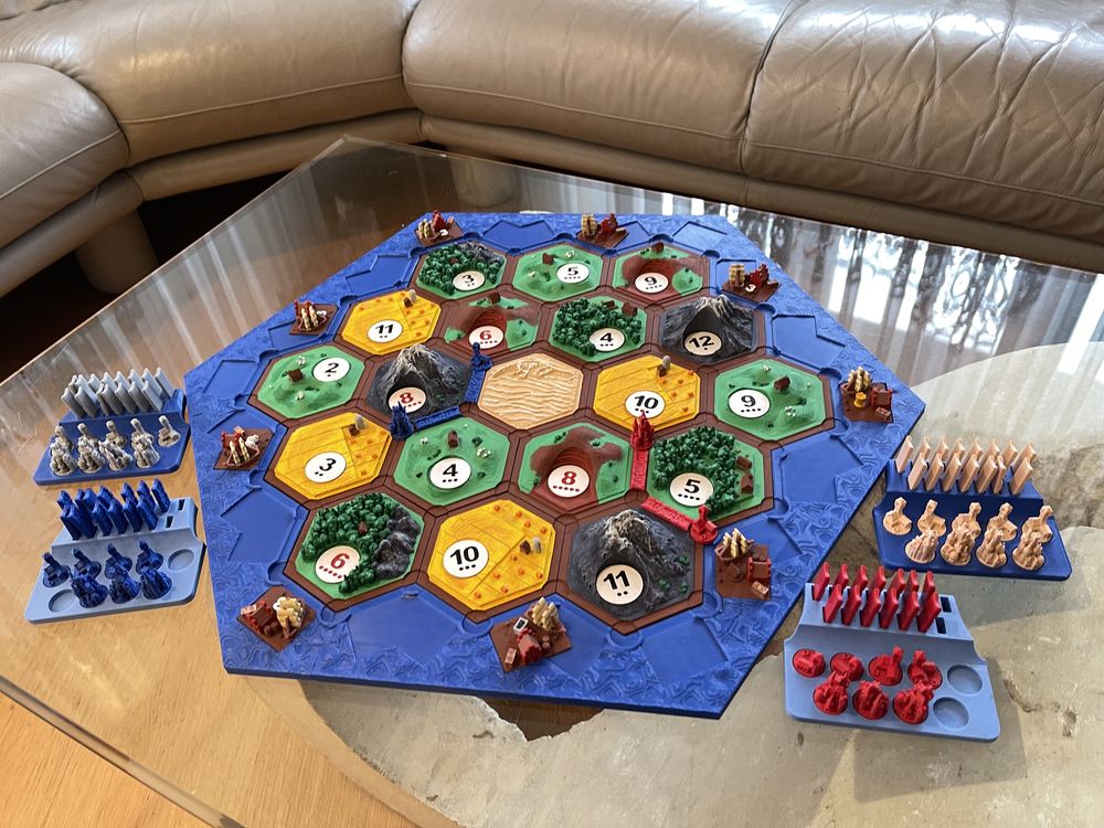 Catan 3D z drukarki 3D