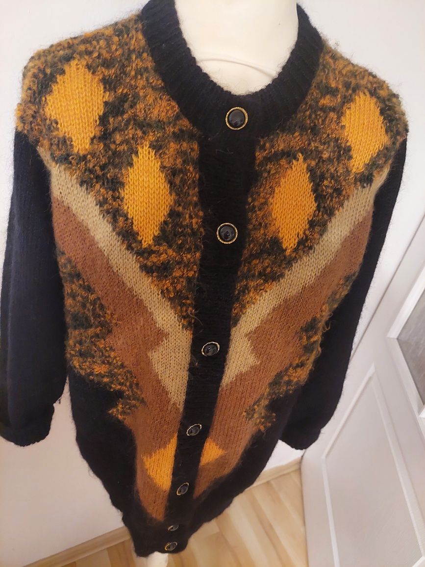 Moherowy kardigan sweter r.48,50 Laura Kent