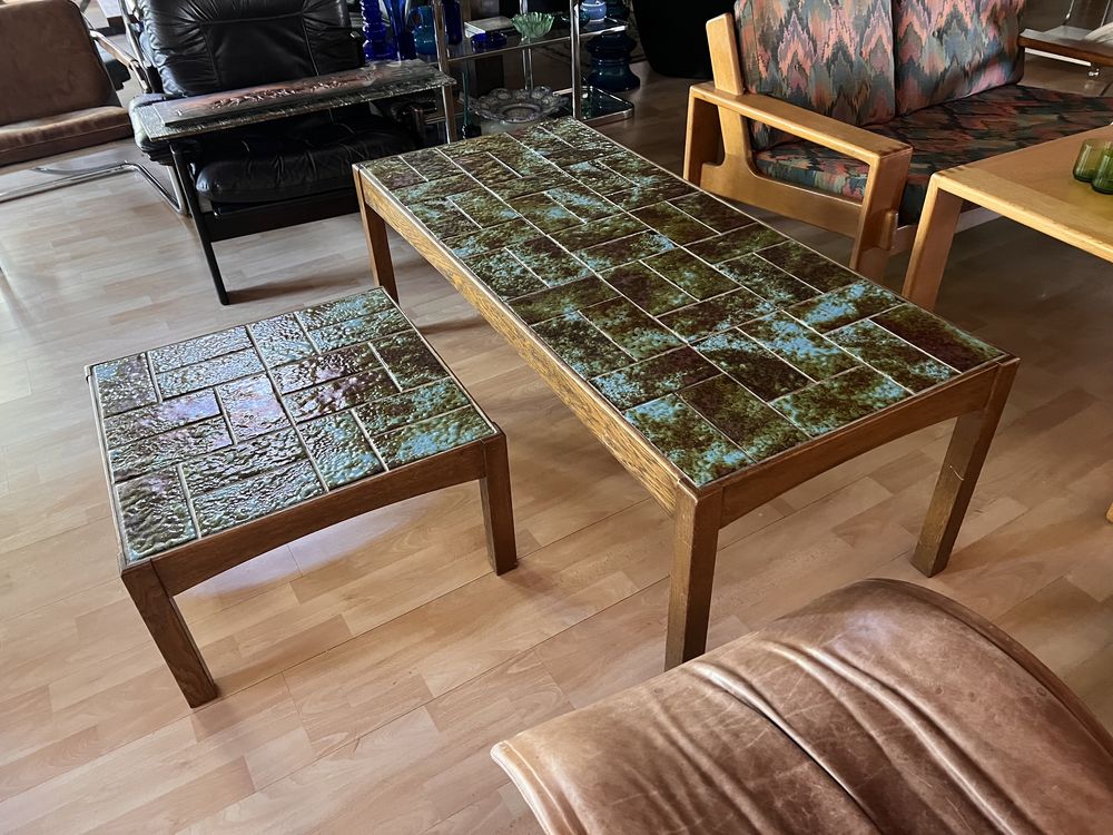 Mid century modern para stolików kawowych Jean Linard