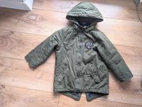 Oliwkowa Przejściowa Kurtka Parka Chłopięca 104 cm