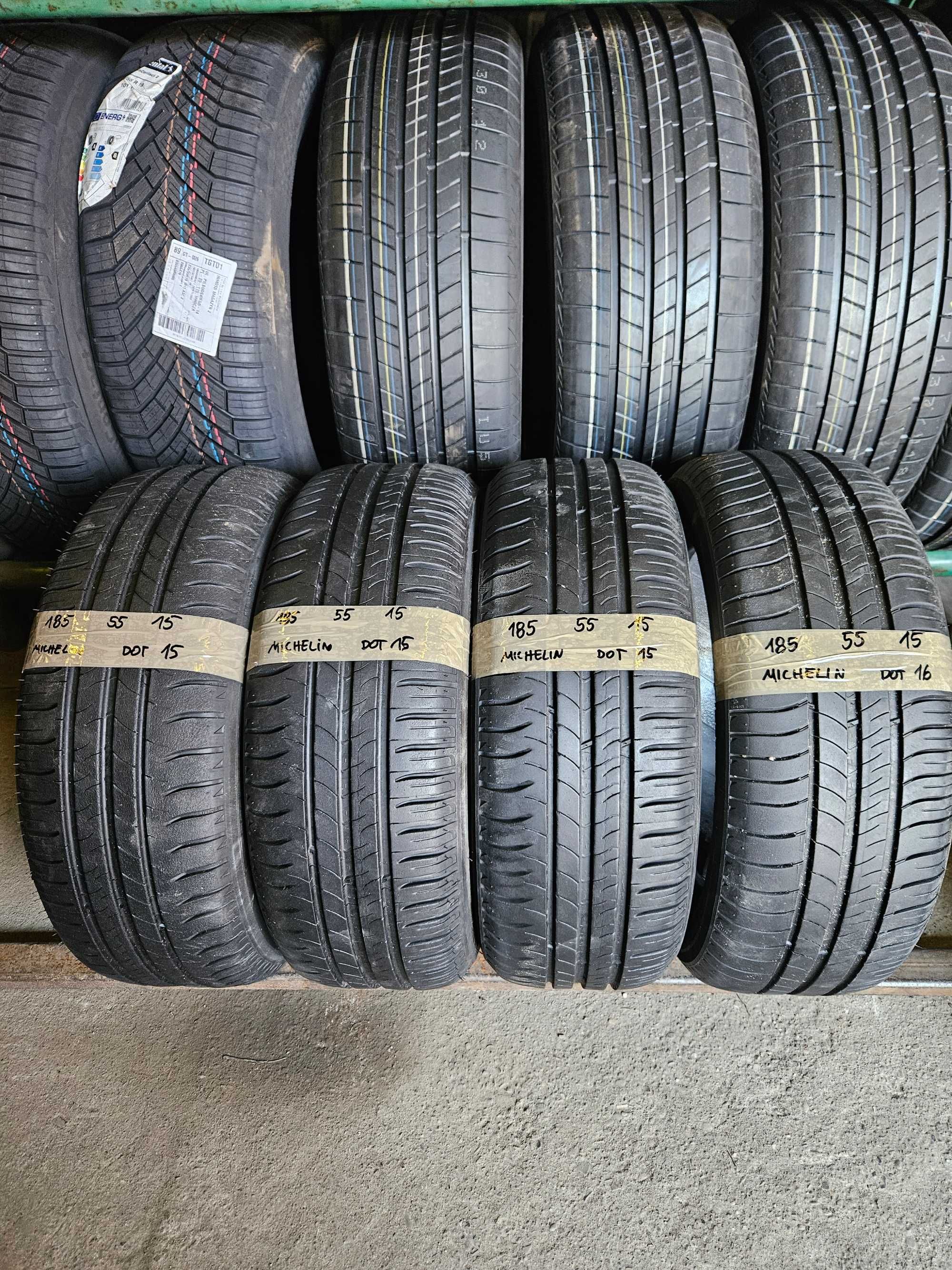 4szt Opona Michelin Energy Saver 185/55R15 2015/2016r lato używana
