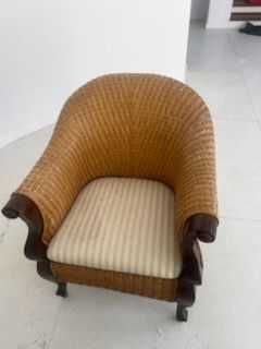 Zestaw wypoczynkowy - wiklinowy