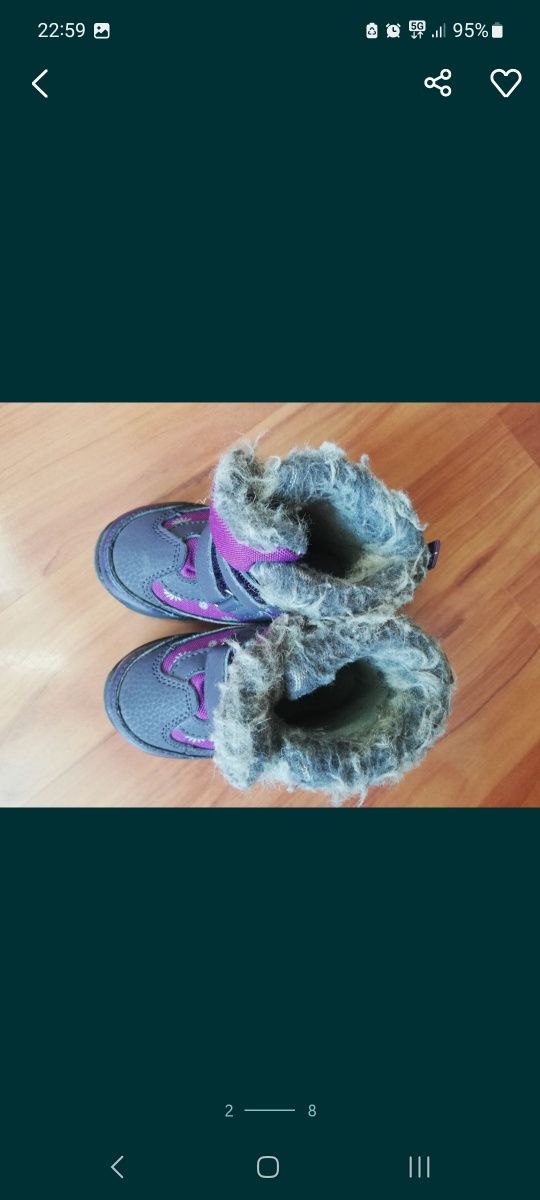 Buty/kozaki zimowe, dziewczęce, Lupilu Lidl 21