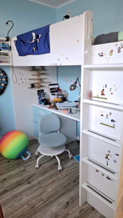 Łóżko pietrowe Ikea Smastad bez biurka