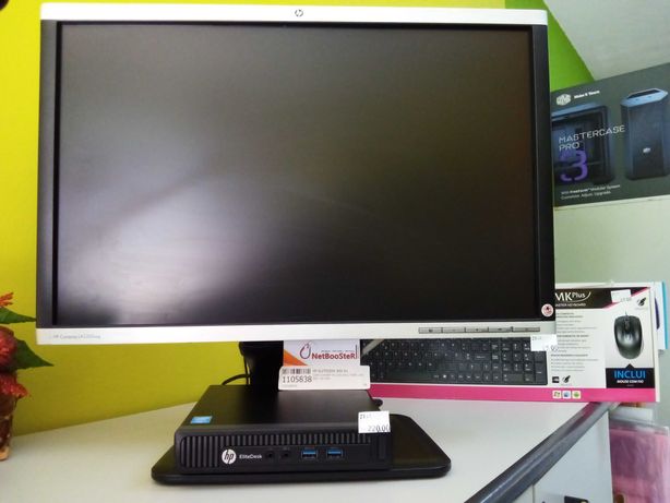 Monitor HP 22″ + HP EliteDesk 800 G1 - Quad Core i5 8Gb Ram 256Gb SSD