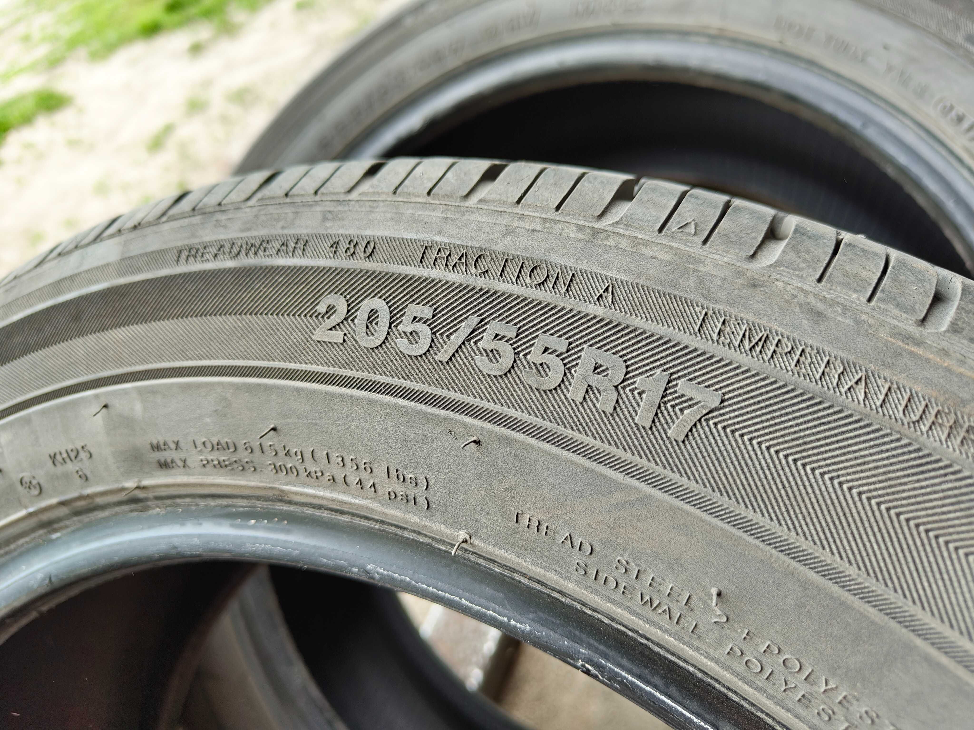 205/55/17 KUMHO całoroczne 2 szt 250 zł PARA 6,5 mm