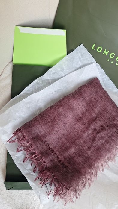 Longchamp - encharpe lã e seda