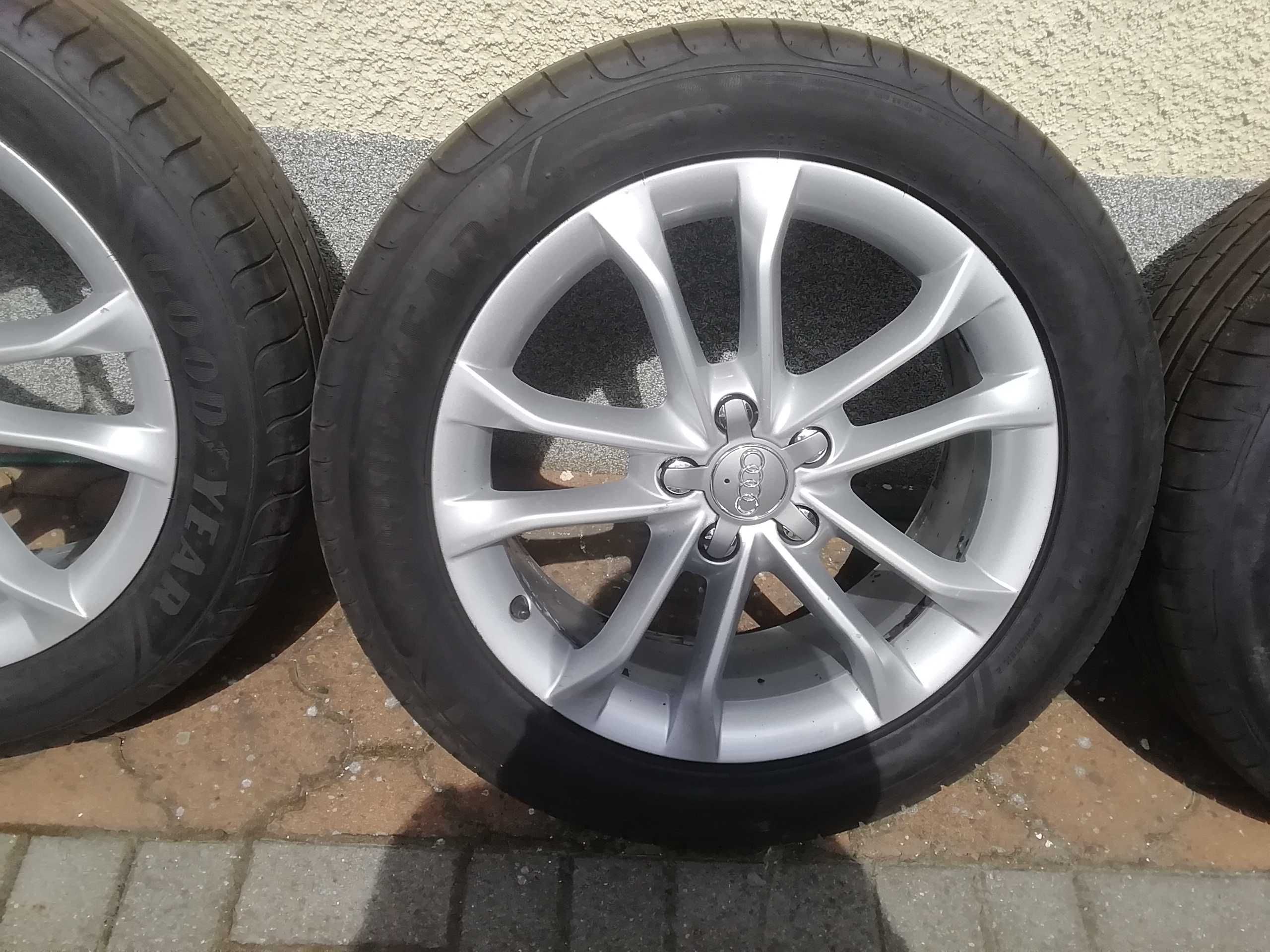 Koła audi 18", alufelgi et 43,opony goodyear 2019