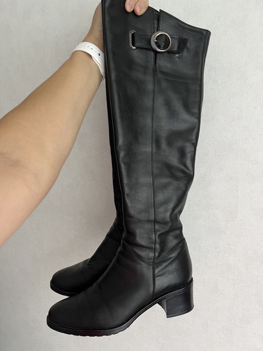 Зимові шкіряні чоботи