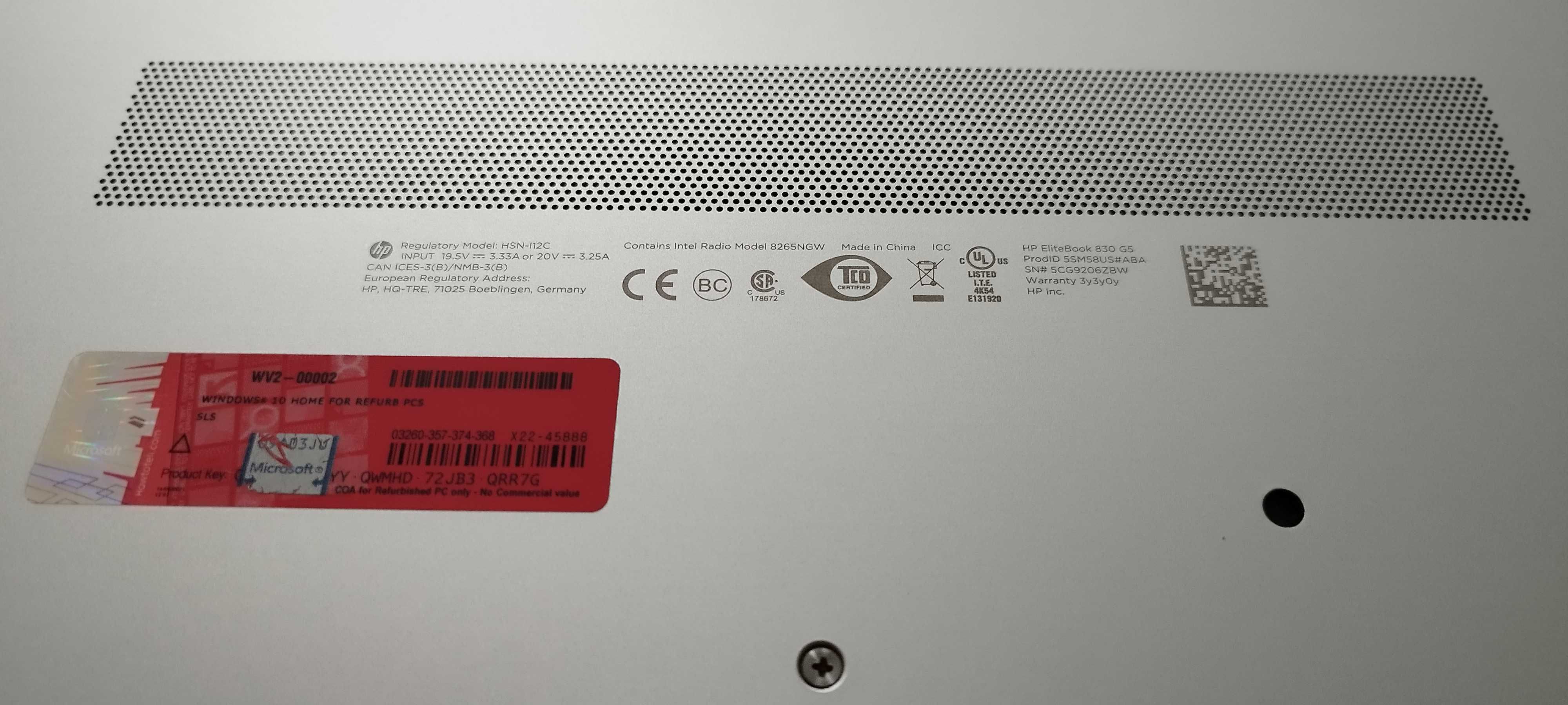 HP EliteBook 830 G5 13.3" IPS FHD / i5-8350U /16 GB / SSD 256GB