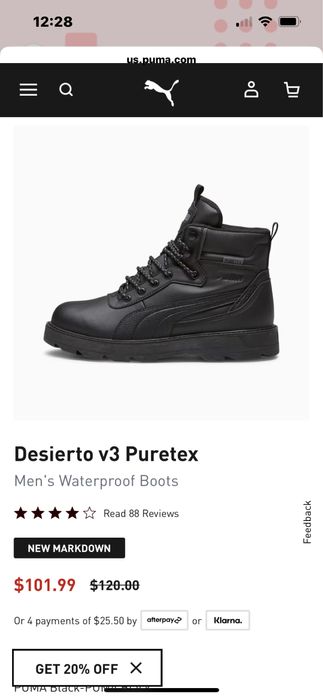 Черевики,ботинки Puma 45