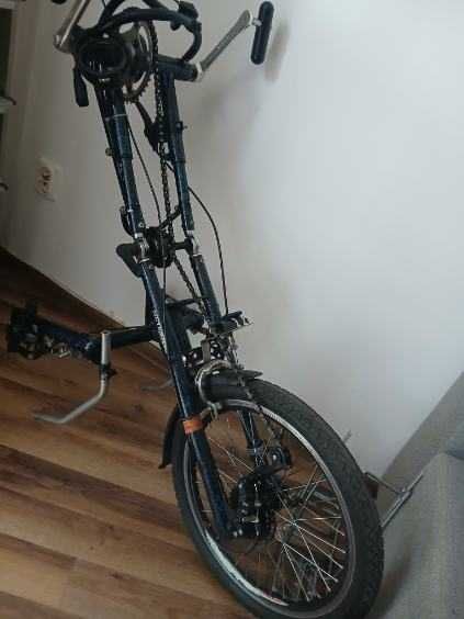 Przystawka rowerowa do wózka inwalidzkiego