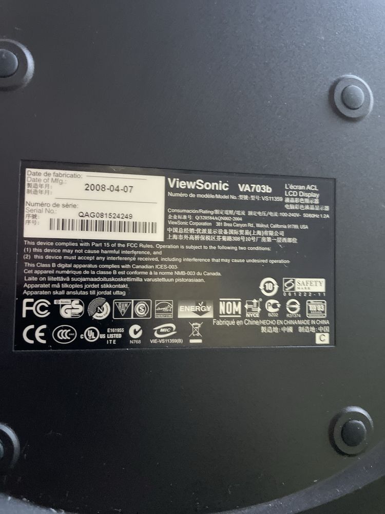 Монітор ViewSonic Vs11359