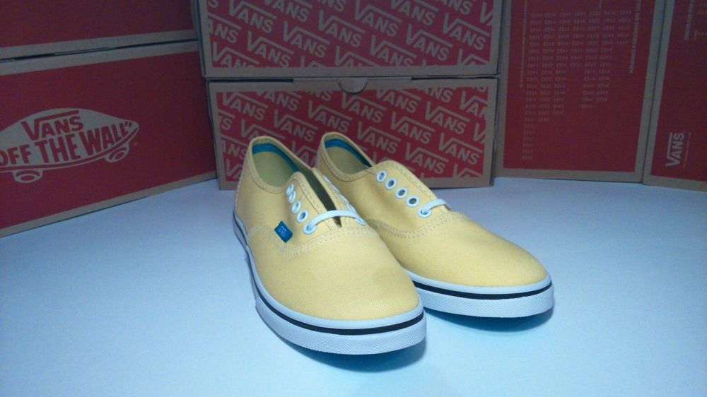 Vans Authentic Lo Pro (Pop) Yellow/Cyan Blue różne rozmiary Wyprzedaż