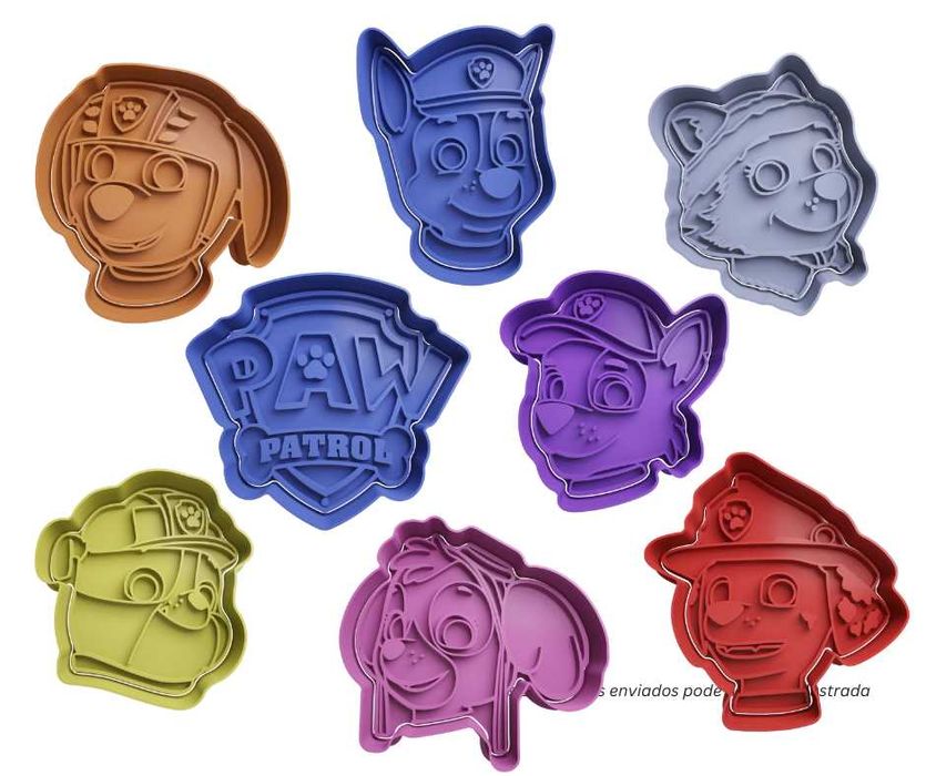 Pack 6 Cortadores de Bolachas – Temas Divertidos