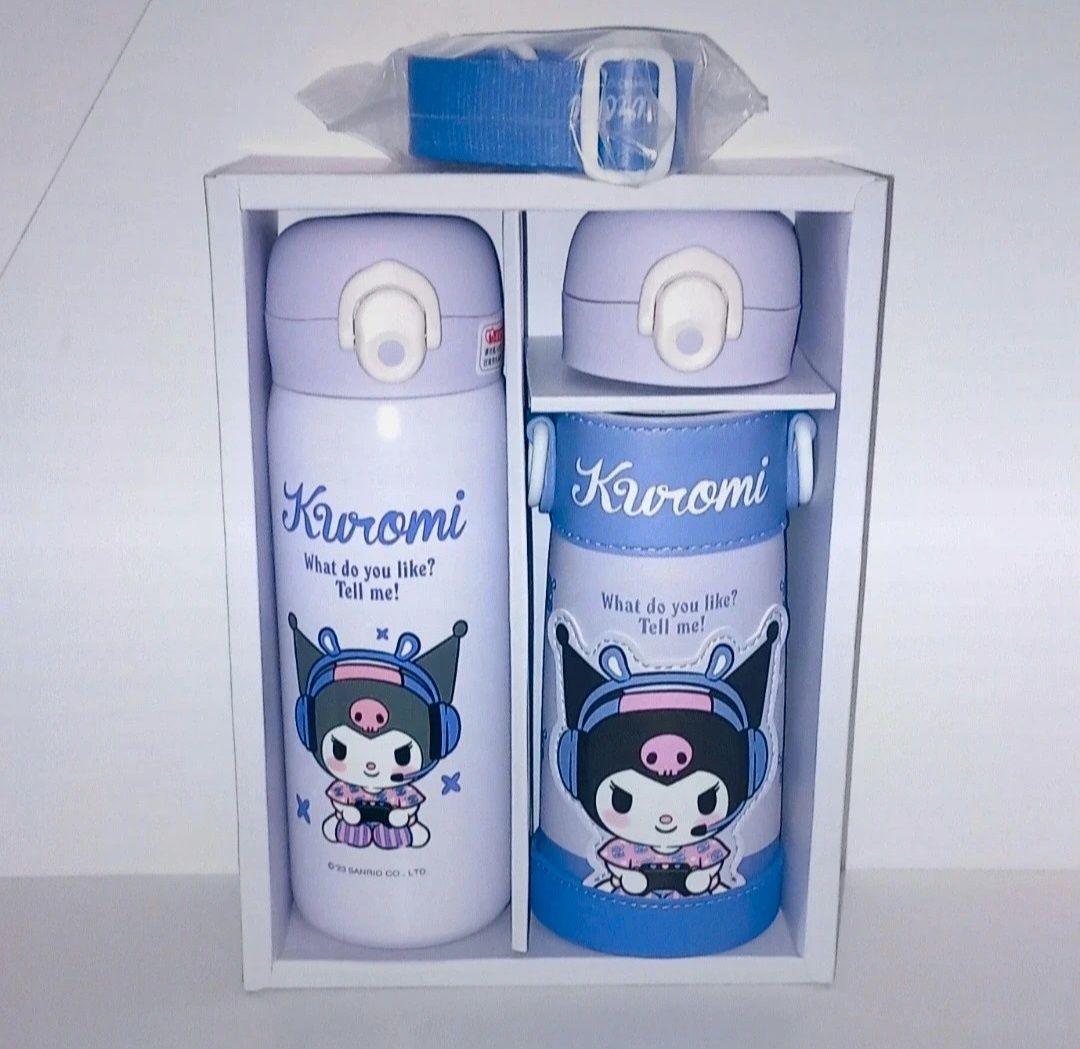 Nowy Kuromi termos z etui + smyczka