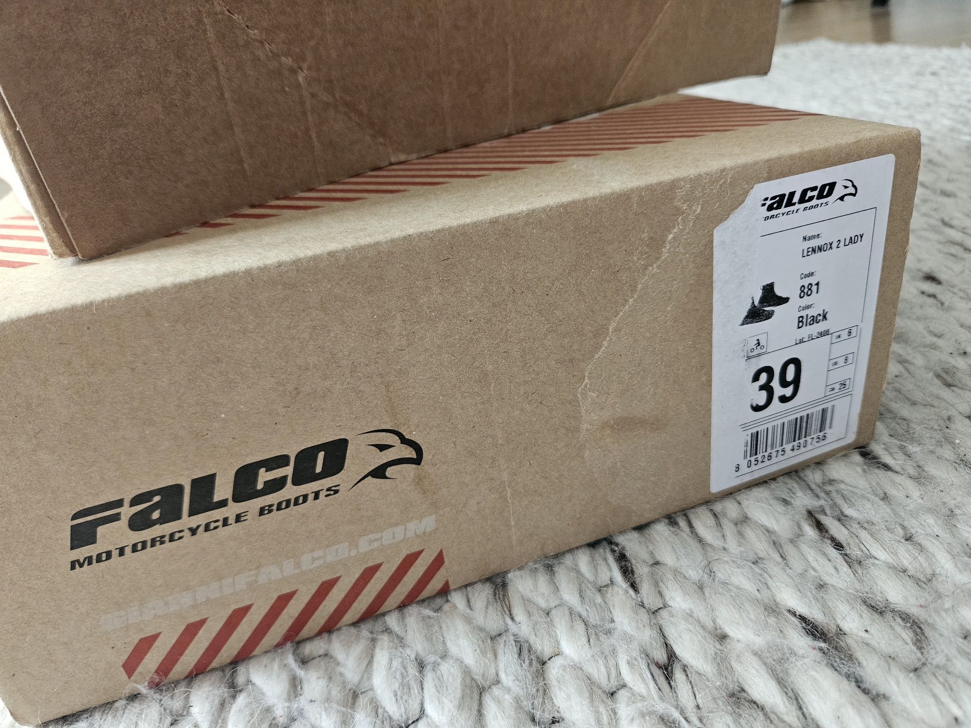 Buty trampki Falco Lennox 2 Lady Black motocyklowe