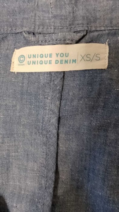 Cienka narzutka w stylu jeansowym