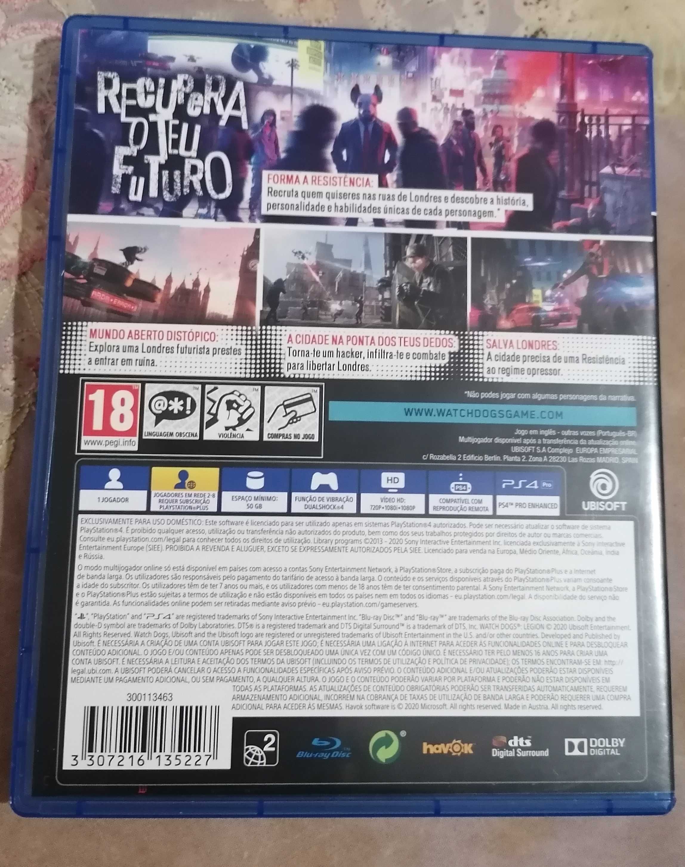 Jogo ps4 "Watch dogs legion"