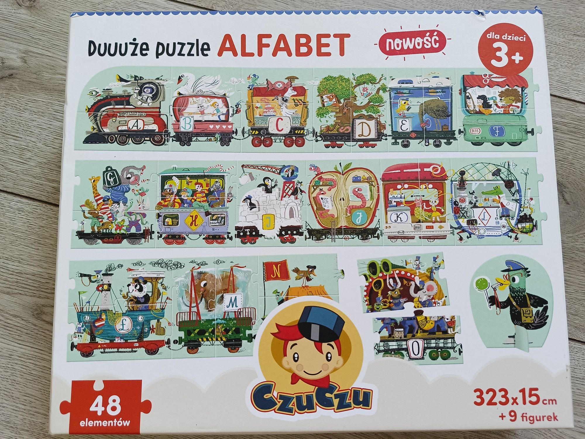 Duże puzzle ALFABET czuczu