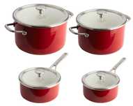 Zestaw garnków KitchenAid 4 elementy. NACZYNIA KUCHENNE garnki