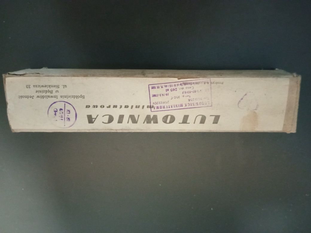LUTOWNICA miniaturowa z 1982r. NIEUŻYWANA