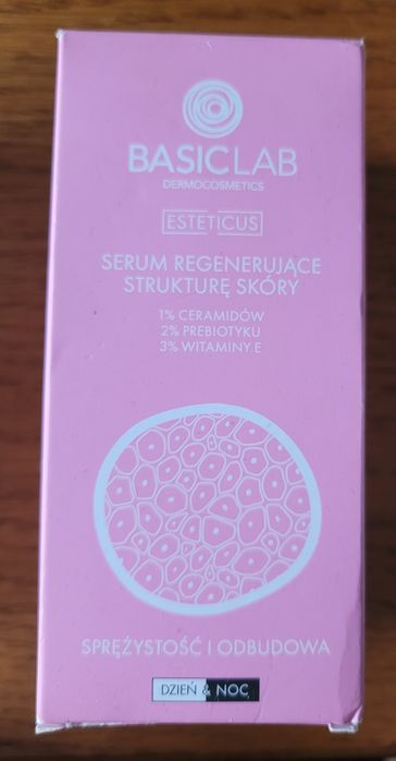 Basiclab serum regenerujące ceramidy prebiotyki wit. E nowe